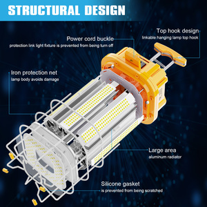 Lámpara de Trabajo LED Industrial de 150W con Certificación ETL de China, Iluminación Portátil para Fábrica con IP65, Garantía de 5 Años y Función de Conexión - Product Image 5