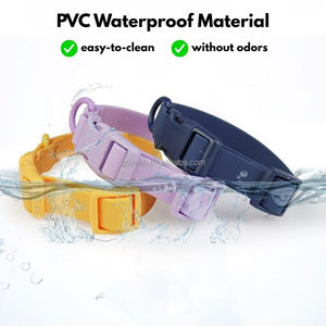 Collare per cani in PVC colorato, resistente e traspirante, in PVC, avvolti per cani, guinzaglio e collare - Product Image 3