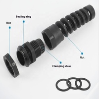 Passe-câble en nylon anti-pliage IP68 de haute qualité, spirale anti-poussière pour entrée de câble de panneau industriel 3,5-18 mm