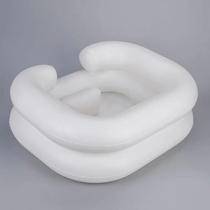Bassin de lavage portable et moderne gonflable pour spa, <span class=keywords><strong>aide</strong></span> auxiliaire pour le lavage des personnes alitées, bol peu profond avec tube de vidange, pour usage domestique et clinique - Product Image 6