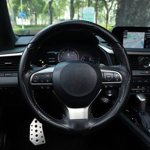 Set di 3 Coprivolanti Universali in Fibra di Carbonio, Antiscivolo, Impermeabili, Design a Farfalla Segmentato, Protezione per Volante Auto - Product Image 6