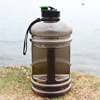 Grande capacité sans BPA large bouche grande 1L 2L 3L 5L bouteille en plastique transparent demi-gallon cruche d'eau PETG GYM bouteille d'eau pour la salle de sport