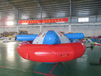 Bateau de Disco Gonflable Rotatif Gyro UFO Remorquable Île Flottante Eau Gonflable