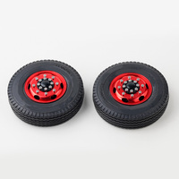Vente flash : Jante avant et moyeu arrière avec pneu pour camion tracteur RC Tamiya 1/14, pièces de rechange