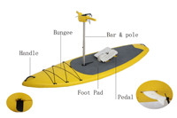 QIQU - Plataforma de Pedales con Marco de Aleación de Aluminio para Ejercicios en Agua, Estilo Mirage, para Parques Acuáticos y Fitness al Aire Libre, Carga Máxima de 150 kg