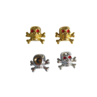 4 pièces/ensemble Bouchon de valve en plastique Crâne Bouchon de valve de pneu