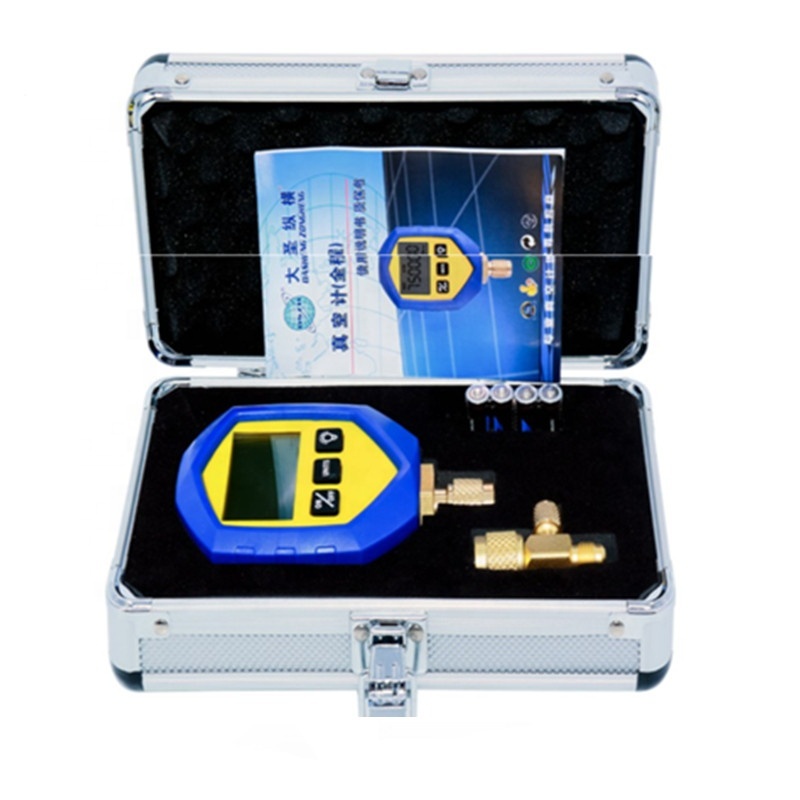 Digitale Vacuümmeter 14PSI – 0 Tot 75.000 µmHg Met App, Dubbele Kalibratie En LCD-scherm Voor HVAC En Koelsystemen