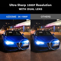 Caméra embarquée AZDOME PG17 MAX 4K à double objectif, écran tactile LCD 11,8 pouces, rétroviseur de voiture, GPS, vision nocturne, stationnement, garantie 1 an