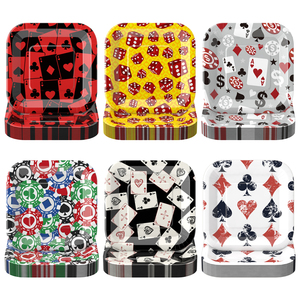 Juego de Vajilla Desechable Biodegradable con Tema de Póker, Decoración para <span class=keywords><strong>Fiesta</strong></span> de <span class=keywords><strong>Casino</strong></span>, Monedas Doradas, Año Nuevo Chino, <span class=keywords><strong>Fiesta</strong></span> para Adultos - Product Image 3