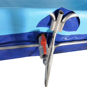 Cadre de renfort diagonal de tuyau galvanisé en PVC 25200L-Support stable pour réservoir d'eau d'aquaculture/<span class=keywords><strong>piscine</strong></span> de pisciculture - Product Image 3