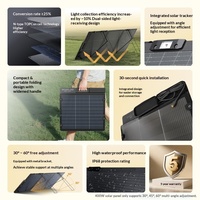 Panneau solaire léger EF ECOFLOW, pliable, portable et haute efficacité pour la production d'énergie en camping en plein air