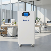 SAMAS - Paquete de Baterías de Litio LiFePO4 de 51.2V y 8kWh, Sistema de Almacenamiento de Energía Doméstico Híbrido, Comunicación CAN, BMS Inteligente, 100Ah