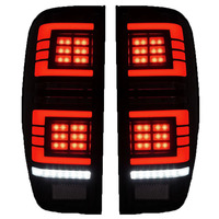 Vente en gros d'ensembles de feux arrière pour Ford Ranger 2012-2019, feux arrière fumés noirs, feux de freinage, gauche + droite