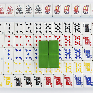 Singaporean & Malaysian Latin American Style Hand-Crafted Custom-Made Cartoon Mahjong for Chess & Card <b>Entertainment</b> - Product Image 2