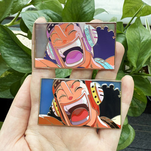 Felton personnalisé dessin animé vitrail Transparent émail broche Anime personnages mignon dur émail broches - Product Image 6