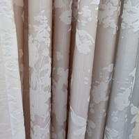 Gorden Bordir Custom, Tirai Transparan Motif Bunga Monet Elegan Prancis, Tirai Transparan untuk Ruang Tamu, Kamar Tidur, Jendela Bay, Balkon, Tirai Transparan Cahaya-Teduh