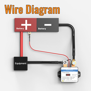 12V 240A relé de batería de enganche magnético pantalla Digital interruptor de <span class=keywords><strong>Control</strong></span> remoto antirrobo con dos llaveros de <span class=keywords><strong>Control</strong></span> inalámbrico para coche - Product Image 5