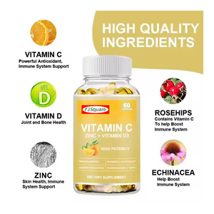 <span class=keywords><strong>C</strong></span> vitamini 2000MG çinko 40 mg <span class=keywords><strong>Vitamin</strong></span> D3 <span class=keywords><strong>5000</strong></span> IU Echinacea özü gül kalça bağışıklık desteği bağışıklık güçlendirici 60 Vegan kapaklar - Product Image 2
