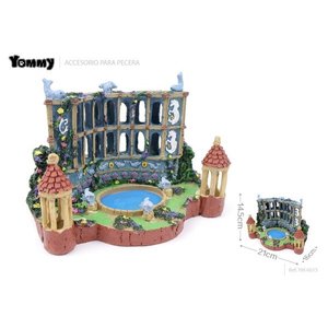 Château en résine, élément décoratif élégant pour aquarium - Product Image 1