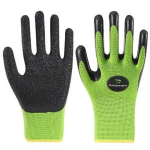 Gants de sécurité verts pour le jardinage, en latex, résistants aux perforations, anti-épines, antidérapants, avec poignets tricotés, pour usage domestique et extérieur - Product Image 5