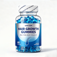 Gummies pour la croissance des cheveux en marque blanche OEM/ODM – Formule enrichie en zinc, acide folique et vitamine C pour nourrir le cuir chevelu et favoriser une croissance saine