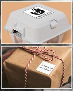 Wasserfeste 4x6 Direkt-Thermische Kunststoff-Etiketten Selbstklebende Superkleber-Aufkleber für Bastelarbeiten Glänzende Oberfläche Kostenlose Probe - Product Image 5