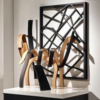 Sculptures minimalistes modernes ornements de chevaux artisanat d'art décorations abstraites pour la maison cadeaux de vacances