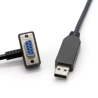 Cable Adaptador en Ángulo Recto USB a DB9 RS232 Hembra de 90 Grados, UFRRIEND FT232RL, OEM/ODM, Certificado CE, ROHS, FCC, Longitud Personalizada