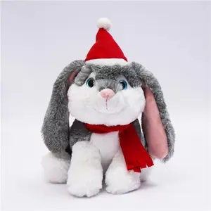 العديد من أحجام لينة عيد الميلاد أو الأذن الطويلة أرنب الكرتون النوم لطيف لعبة أفخم دمى الحيوانات هدية عيد ميلاد الأطفال