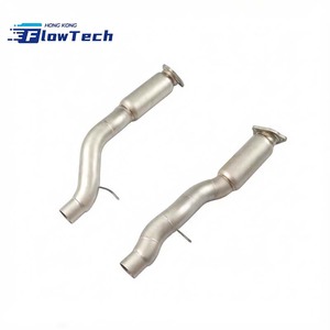 Downpipe haute performance pour Porsche Cayenne 958.1 958.2 4.8T V8 Twin Turbo en acier inoxydable 304 à fixation directe - Product Image 3