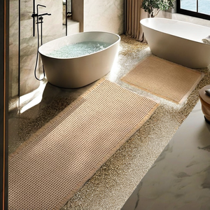 Juego de Alfombrillas de Baño SLEEPHEAD Mejorado, Tejido de Poliéster Tipo Waffle, Súper Absorbente, Antideslizante con Base de Goma, Lavable a Máquina, Ultra Suave - Product Image 2