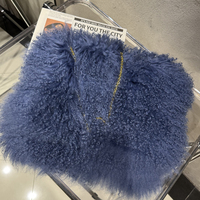 Sac à bandoulière en fourrure de mouton de Mongolie véritable, grand sac à main en fourrure avec chaîne pour femme, vente chaude