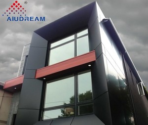 Panneau composite en aluminium décoratif pour revêtement mural de construction, haute résistance à la corrosion, couleur personnalisée, série 1000 - Product Image 1