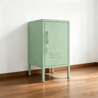 Armoire de rangement métallique verte moderne verrouillable pour la maison, la salle de sport, la chambre, l'école, le bureau, l'entrepôt, l'hôpital, l'appartement