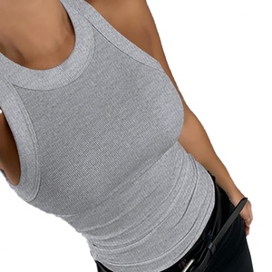 Top Personalizado OEM para Mujer, Color Sólido, Sin Mangas, Simple, Elegante, Entallado, Adecuado para Salidas Casuales Diarias - Product Image 2