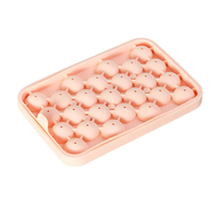 Moule à boules de glace pour rondelle de whisky de qualité alimentaire moule à boules de glace pour congélateur moule à glace en silicone de 25 capacités mini cercle rond