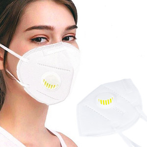 Masker Wajah sekali pakai KN95, perlindungan keamanan mulut dan hidung katup pernapasan stok pabrik