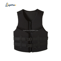 Busa EPE Neoprene apung besar tali yang dapat disesuaikan laut laut Motoboat Jet Ski hitam Neoprene Impact rompi Life Jacket wakeboard