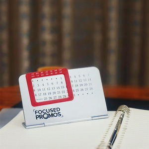 Focused Promos Table <b>Calendar</b> Metal Texture <b>Digital</b> Printing Customizable Desktop Office Stationery Gift - Product Image 5