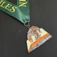 Médaille de musculation personnalisée sur mesure en or, argent, bronze rouge, 2D, 3D, avec ruban, découpée, en métal