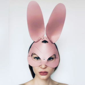 <span class=keywords><strong>Masque</strong></span> de <span class=keywords><strong>lapin</strong></span> <span class=keywords><strong>sexy</strong></span>, oreilles de <span class=keywords><strong>lapin</strong></span>, demi-<span class=keywords><strong>masque</strong></span> pour femmes, rose, noir, blanc, cuir PU, costume de cosplay, fête, mascarade, Halloween, jeux de bar - Product Image 5
