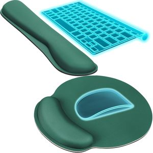 Alfombrilla de ratón ergonómica de espuma viscoelástica personalizada, reposamuñecas para teclado de ordenador, alfombrilla de ratón, alfombrilla de ratón con reposamuñecas - Product Image 1