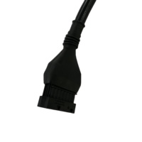 Faisceau de câblage d'extension OBD personnalisé avec connecteur mâle-femelle vers câble multipin pour machines agricoles