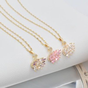 Mylove Zircon <strong>Swan</strong> Pendant Wholesale Women's Fashion Stainless Steel <strong>Swan</strong> Pendant <strong>Jewelry</strong> for Women - Product Image 2