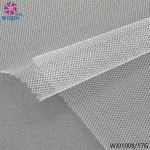 하이 퀄리티 100% 나일론 중간 밀도 다이아몬드 투명 메쉬 얇은 명주 그물 메쉬 패브릭 니트 패브릭 새틴 웨딩 베일 - Product Image 2