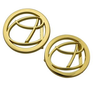 Hebilla de cinturón con logotipo de aleación de Zinc de 1,5 pulgadas, placa de letras de Metal personalizada, de fábrica - Product Image 6