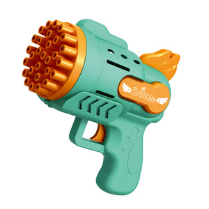 Soplador de burbujas eléctrico automático Gatling de mano de 29 agujeros, juguete para niños, ametralladora de burbujas iluminada de verano para niños y niñas - Product Image 1