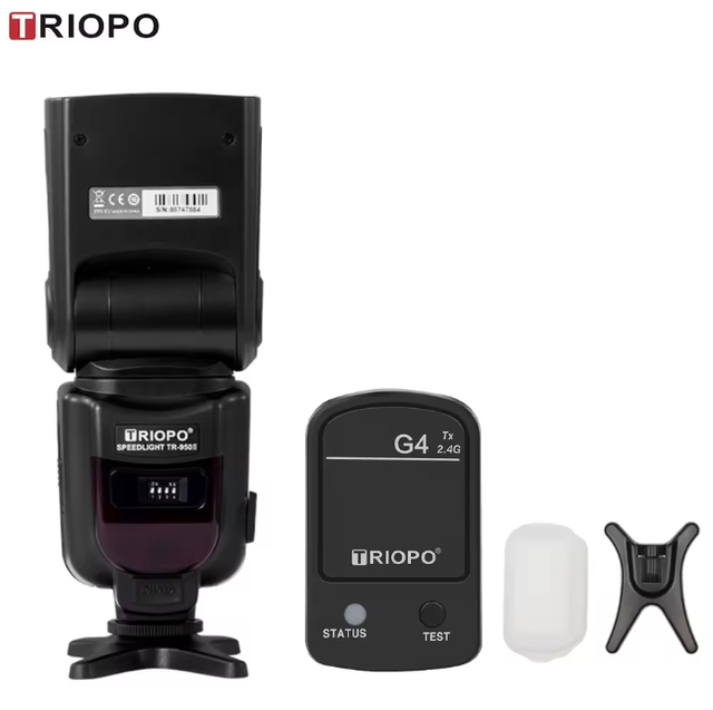 TRIOPO TR-950II Flash Light Universal Speed Light Flash TR950II Camera Flash Lights with G4 Trigger for Nikon Canon Sony Fuji