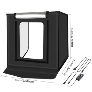 Softbox 라이트 박스 80 60 30 25cm 사진 링 LED 라이트 스튜디오 상자 6 12 색 배경 탁상 사진 소프트 촬영 텐트 상자 - Product Image 6