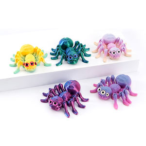 Vashine 3D Impreso Araña Juguete Colorido PLA Friendly Figura de Acción Big Three Eyed Spider Niños Juguetes Creatividad Linda Decoración - Product Image 2